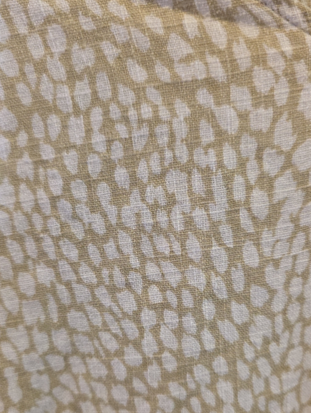 Nicole Miller Original Linen Blend Mini shift Cream Patterned Dress Small - Picture 6 of 7